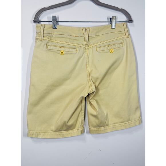 Levi Twill Yellow Shorts Denim Shorts Colorful Casual Mom Preppy Women's Size 6 - Picture 6 of 7